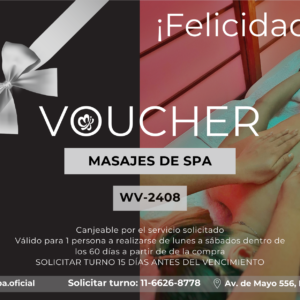 Voucher Masajes de Spa